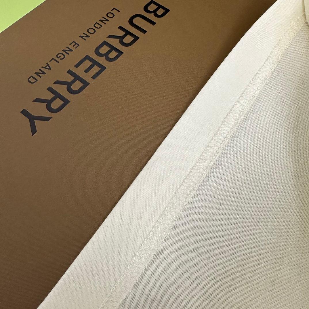 Burberry Cream T-Shirt Without Collar Banlieue91