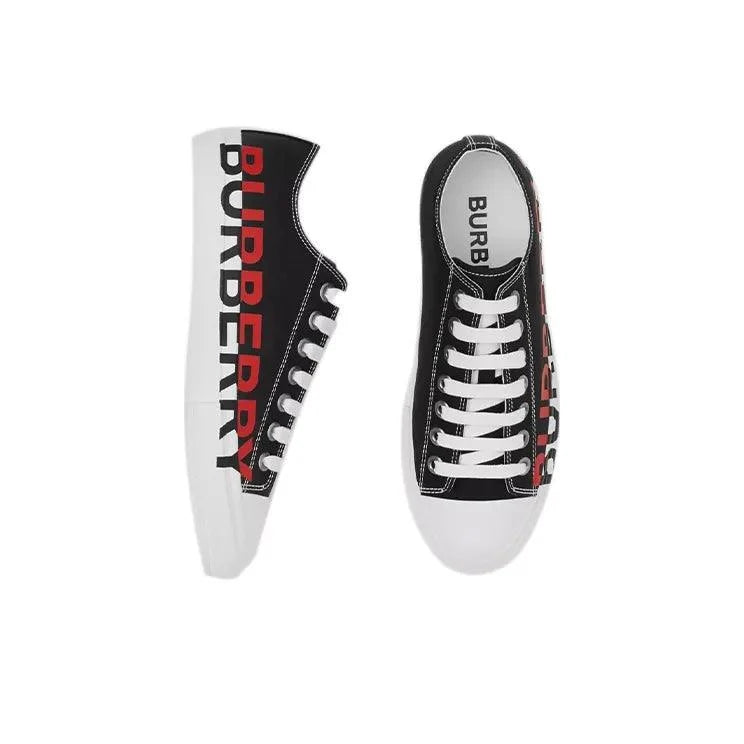 Burberry Logo Print Cotton Black Red White Banlieue91