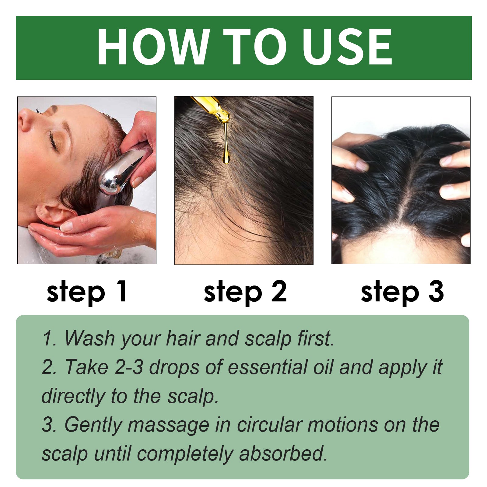 Rosemary Essential Oil, Repair Solid Hair Strong And Moisturizing Hair Roots Thick And Supple Hair Care Essential Oil