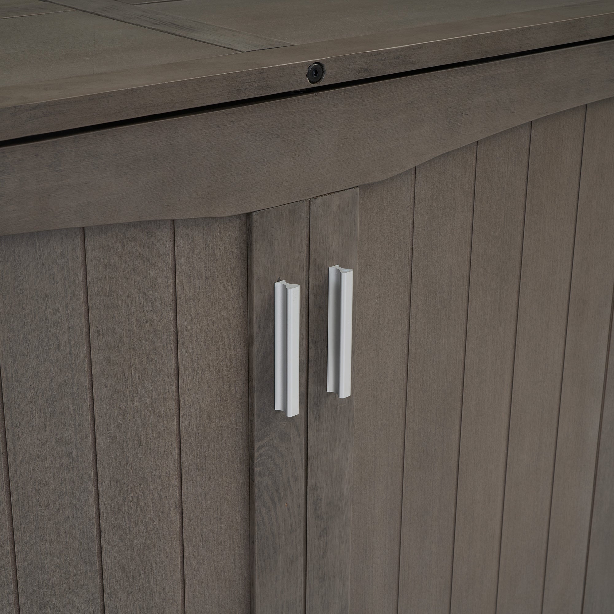 Queen Size Murphy Bed with Built-In Charging Station  Antique Grey