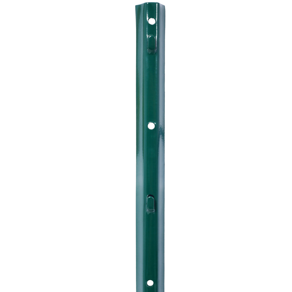 Fence post 3-foot-10 pack, heavy-duty metal fence post with U-shaped groove