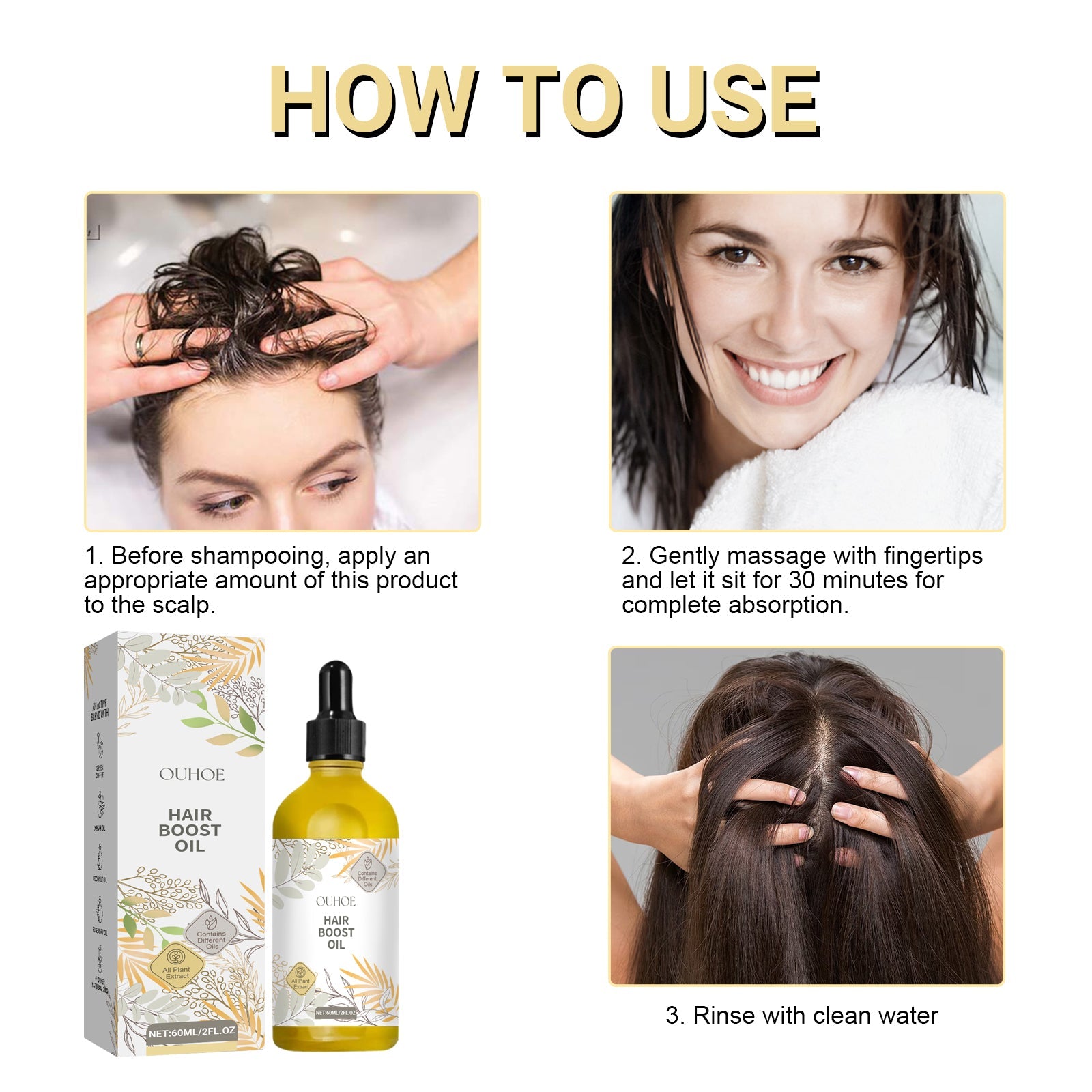 Hair Care Essential Oil Nourishes Hair, Softens Shine, Improves Hair Quality And Moisturizes Hair Care Essential Oil