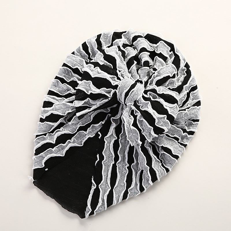 Baby Cow Louver Bow Head Cap Baby High Elastic Brimless Indian Tire Hat V.I.P Digital Presence