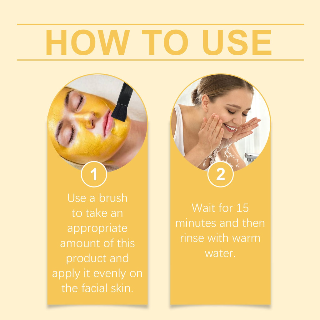 Vitamin C Turmeric Mud Film, Soft And Bright, Nourishing Facial Skin Moisturizing And Hydrating Turmeric Mud Film