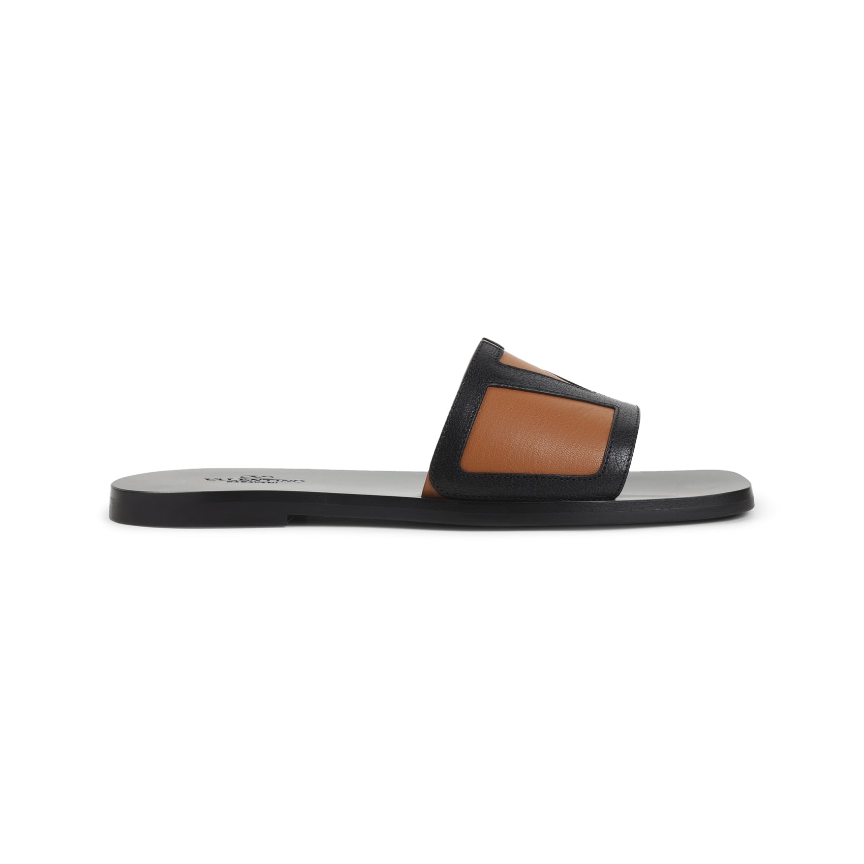VALENTINO GARAVANI Men's Premium Leather Slides Banlieue91