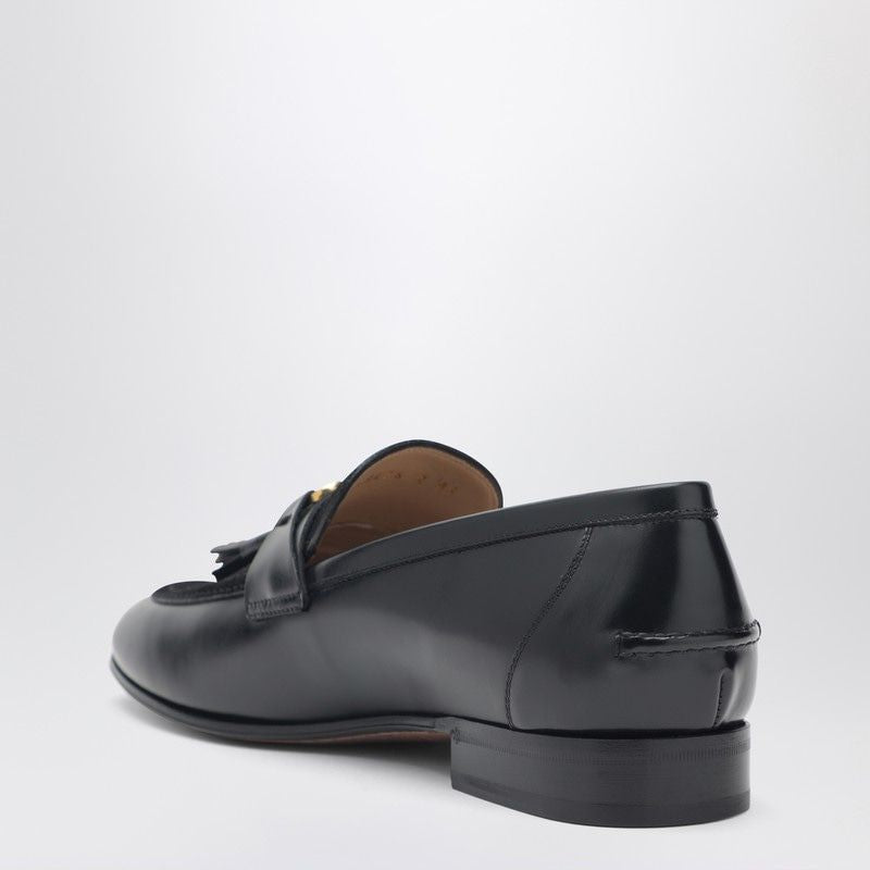 VALENTINO Luxury Loafer with Suede Insert and Tassels Banlieue91