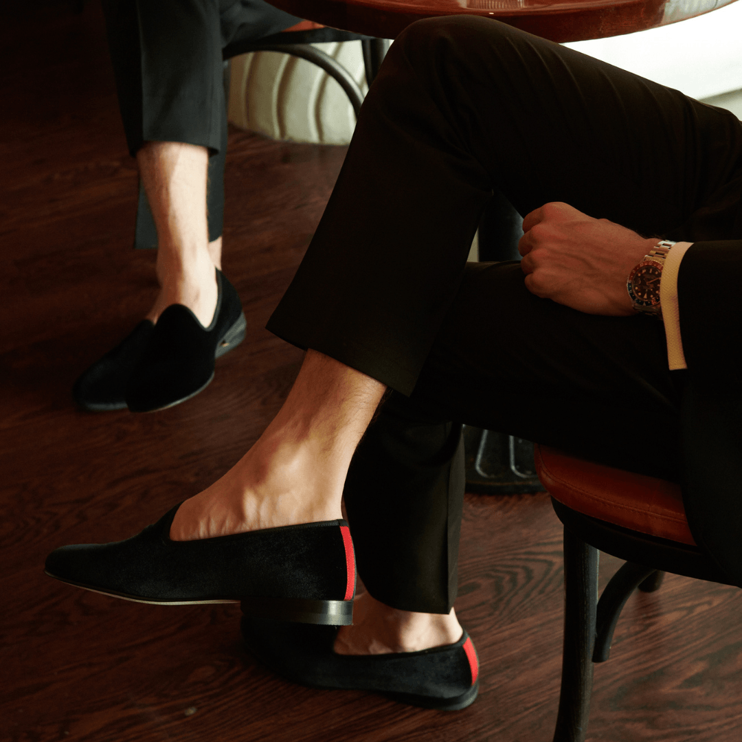 Men's Black Velvet Slipper II Del Toro Shoes