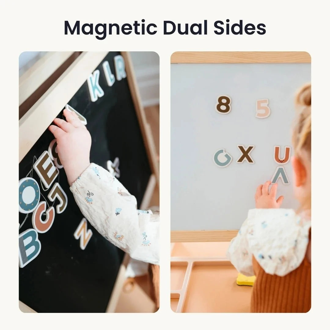 Tiny Land® Caramel Magnitales Easel for Kids Tiny Land INC