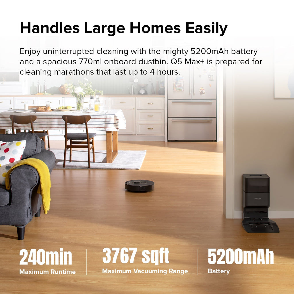 Roborock Q5 DuoRoller+ Robot Vacuum Cleaner with Auto-Empty Dock Roborock US Official Store