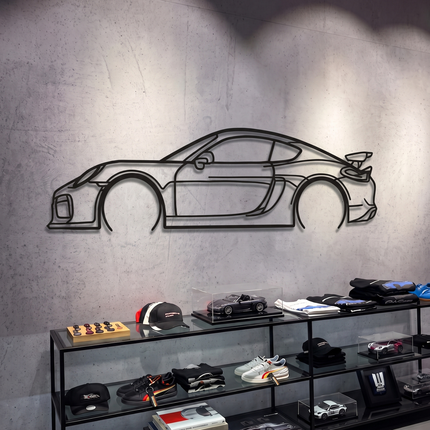 2016 Cayman GT4 981 Metal Car Wall Art - MT0897 Modello Turbo