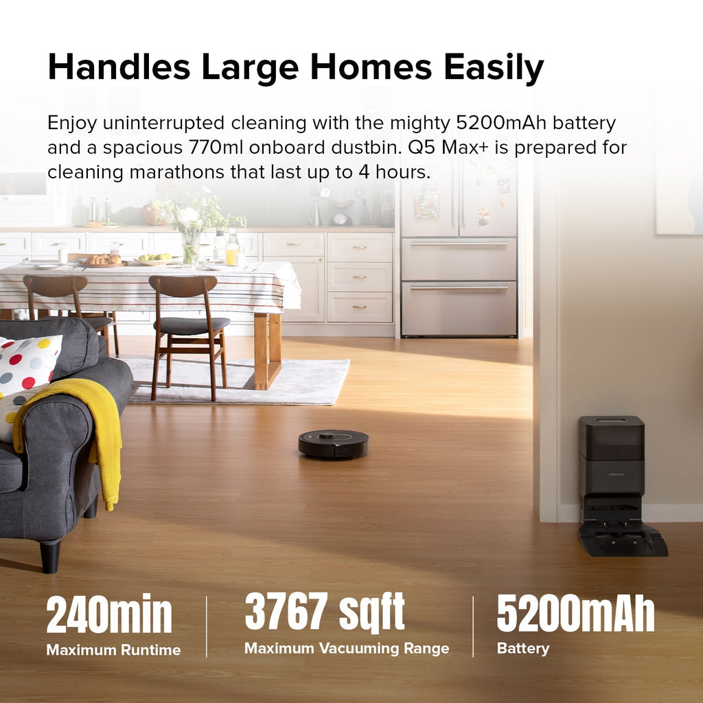 Roborock Q5 Max+ Robot Vacuum Cleaner with Auto-Empty Dock Roborock US Official Store
