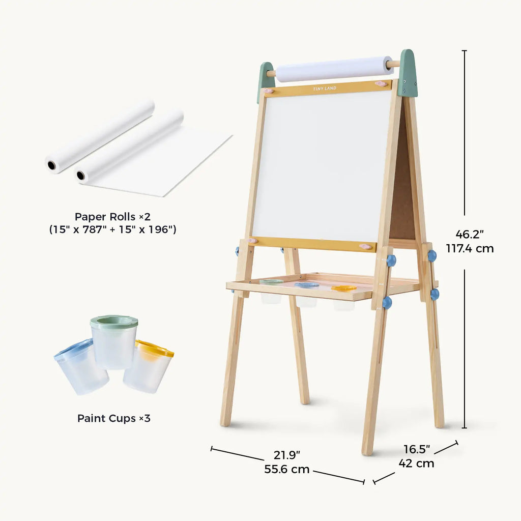 Tiny Land® 3-in-1 Art Easel for Kids Tiny Land INC