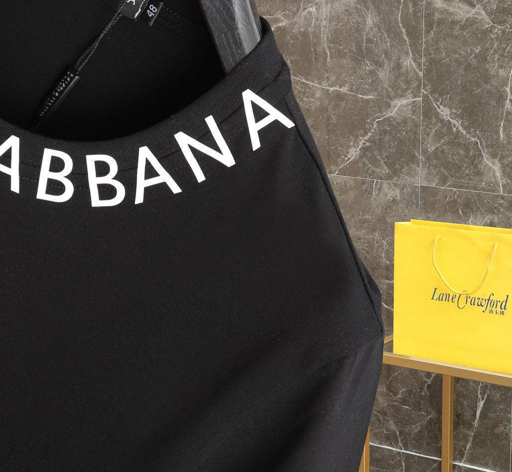 Dolce & Gabbana T-Shirt Without Collar 'Black & White' Banlieue91
