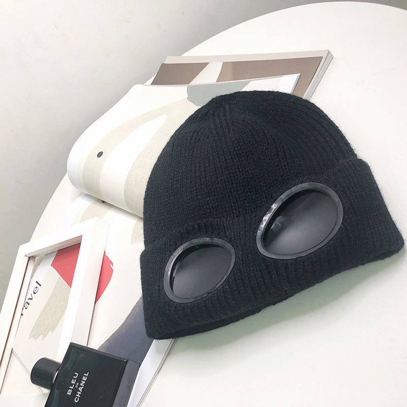 Women’s Pilot Wool Knit Hat – Winter Warm Knitted Aviator-Style Hat FitiqueFit