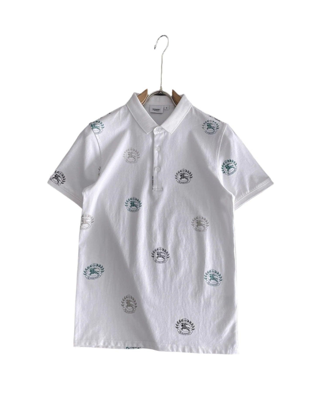 Burberry White T-Shirt With Collar Banlieue91