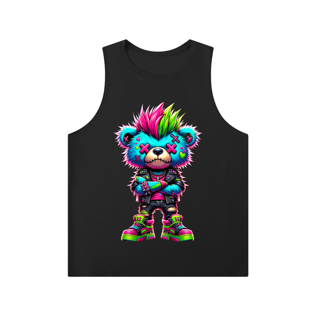 Men's Solid Color Crewneck Tank Top