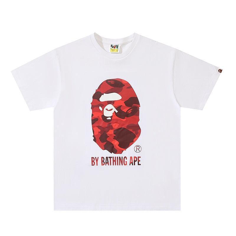 Bathing Ape White T-Shirt without Collar Banlieue91