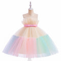 Colorful Tulle Flower Girl Dress Baby Joy
