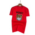 Fendi T-Shirt Head Bear without Collar 'Red' Banlieue91