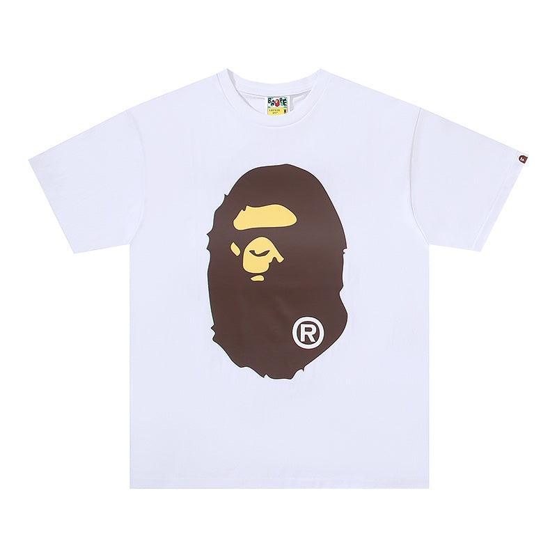 Bathing Ape White T-Shirt without Collar Banlieue91