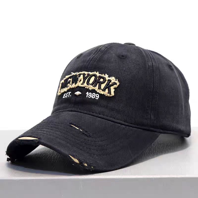 Embroidered Letter Denim Baseball Cap – Soft Crown FitiqueFit