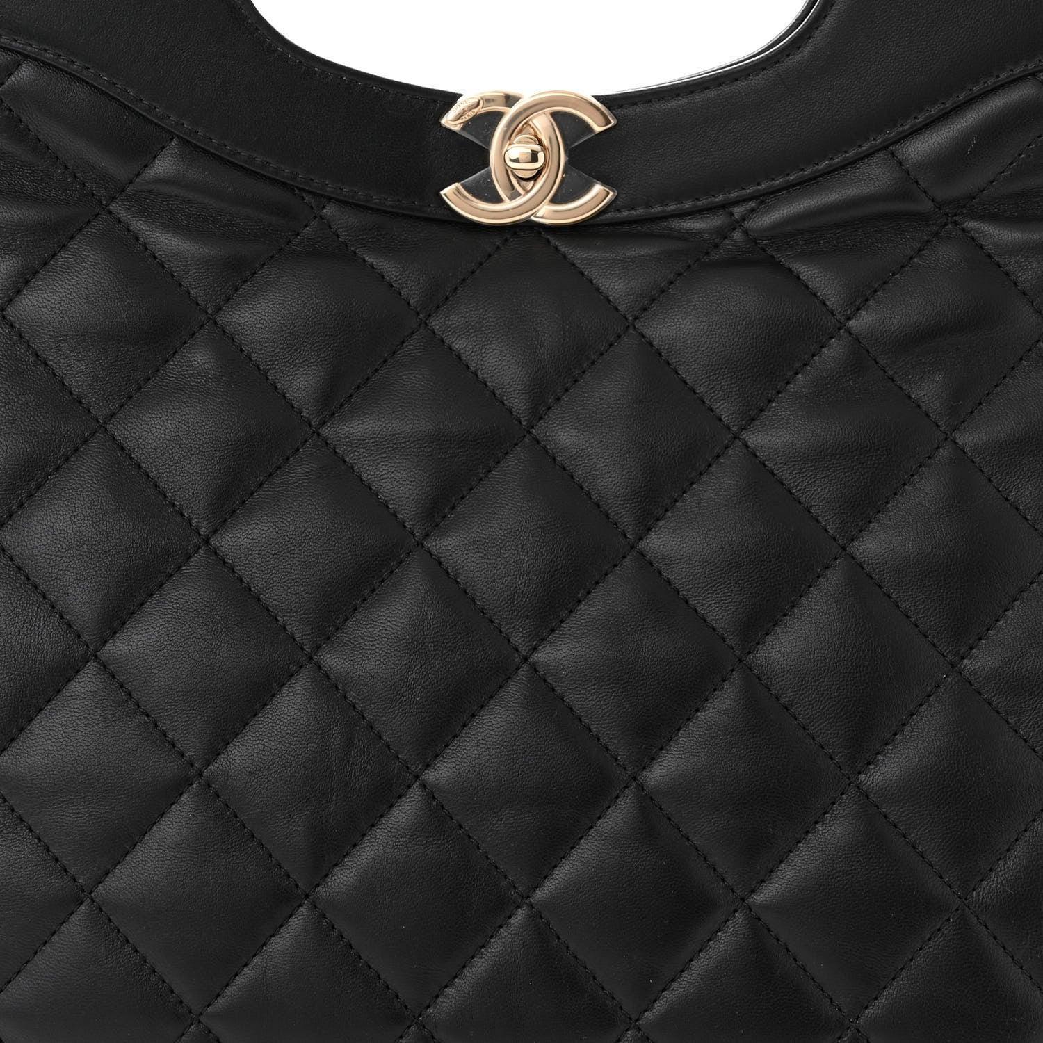 Chanel  Shiny Crumpled Calfskin Quilted Mini 31 Shopping Bag Banlieue91