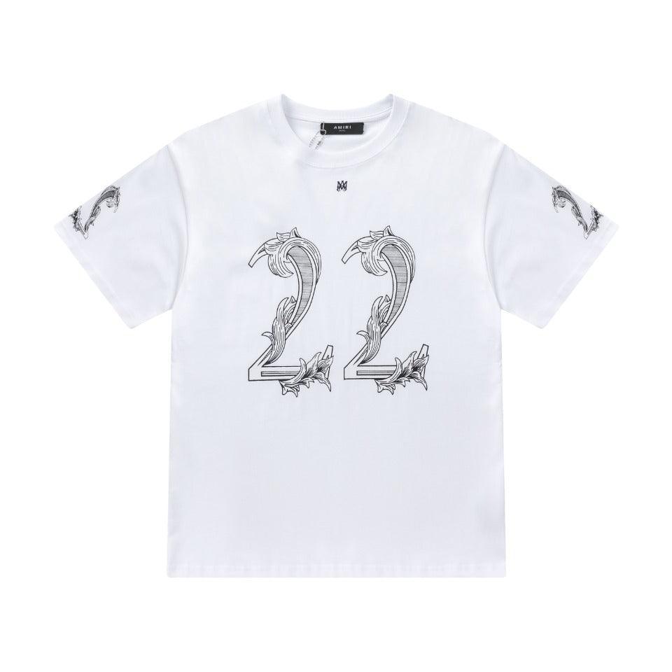 Amiri 22 White T-Shirt Without Collar Banlieue91