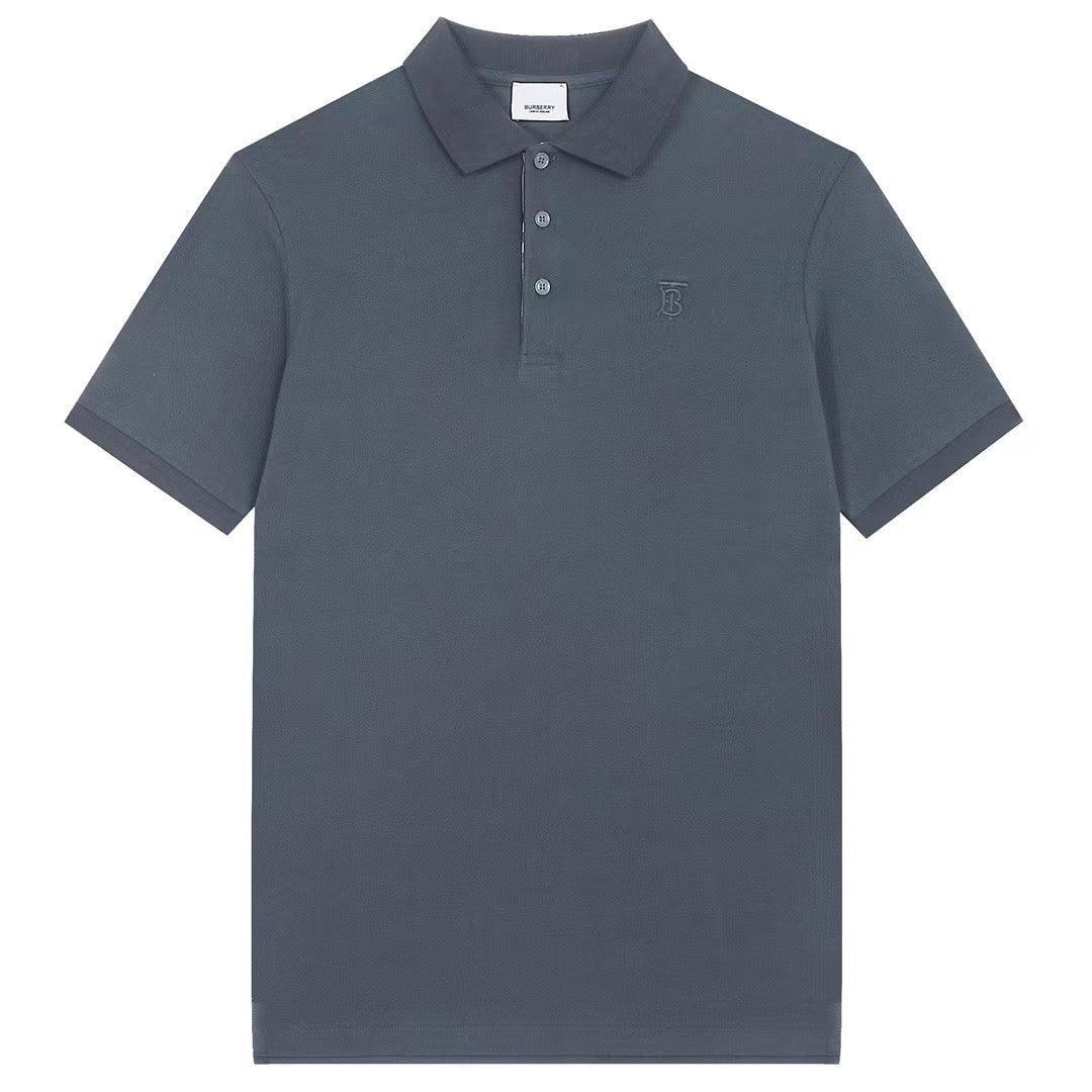Burberry Dark Grey T-Shirt With Collar Banlieue91
