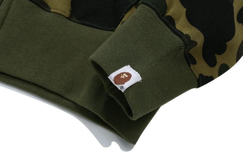 BAPE Sanrio Milo Hello Kitty Split Face 1st Camo Full Zip Hoodie A Bathing Ape Green Banlieue91