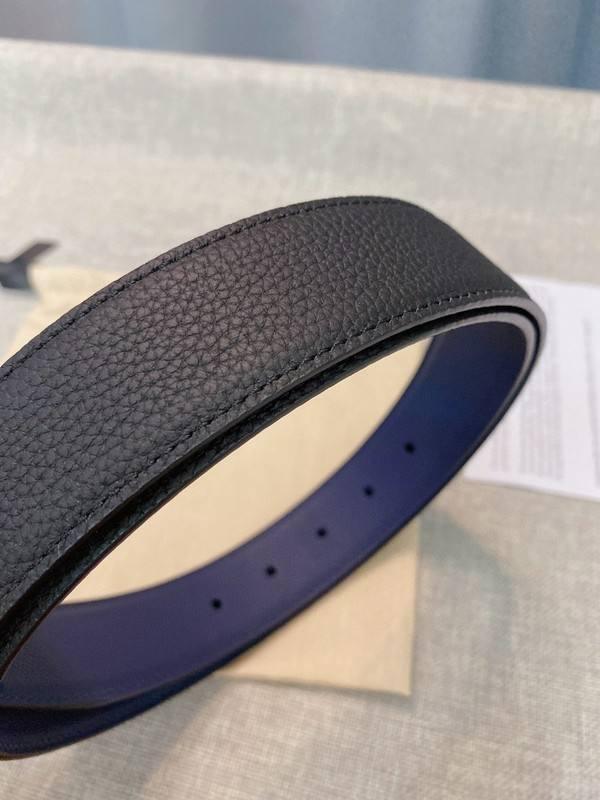Montblanc M Buckle Reversible Leather Belt 'Black/Blue' Banlieue91