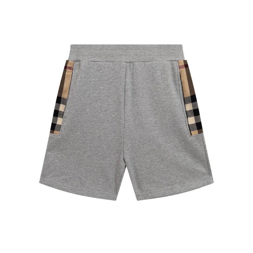 Burberry Men's Striped Cotton Knit Basketball Shorts 'Grey' Banlieue91