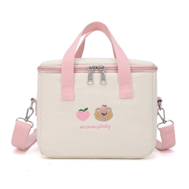 Waterproof Mother-Child Bag with Embroidered Bear Design Pi-Mart