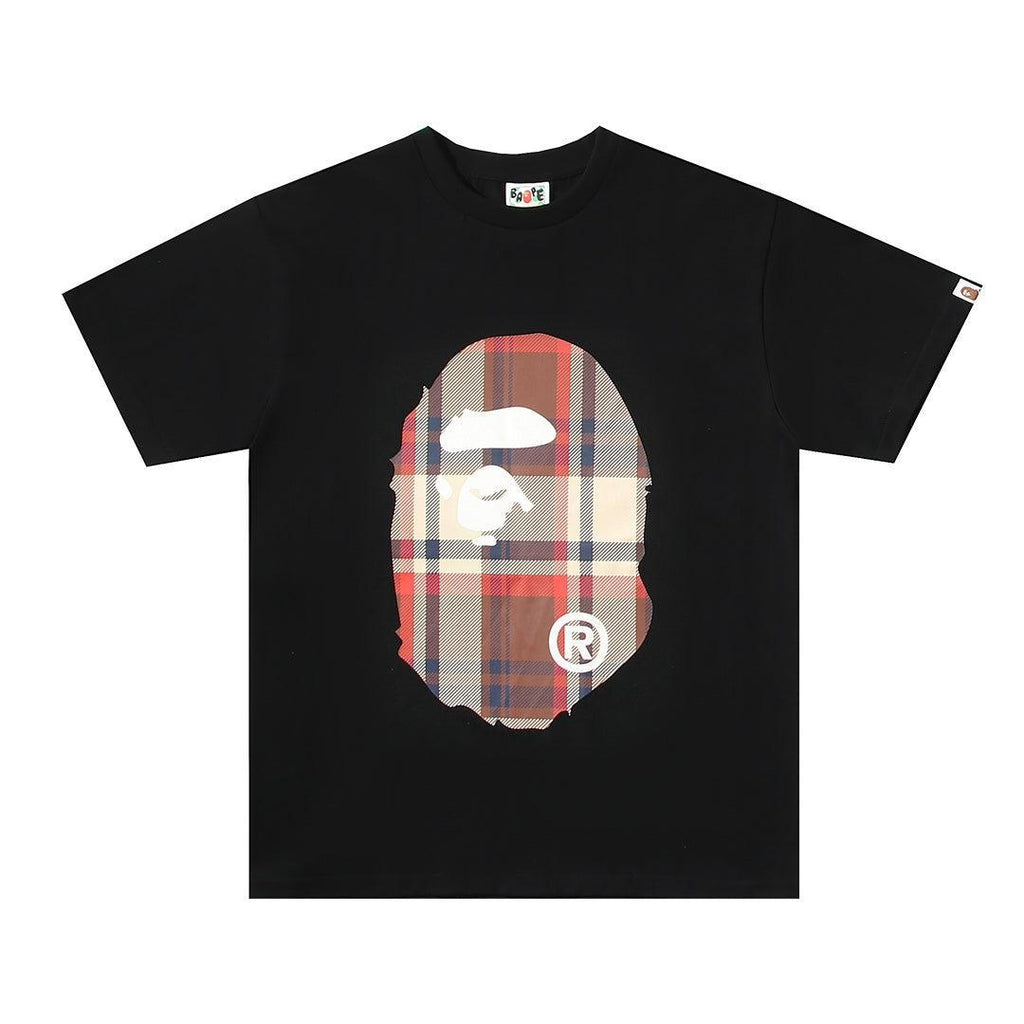 Bathing Ape Black T-Shirt without Collar Banlieue91