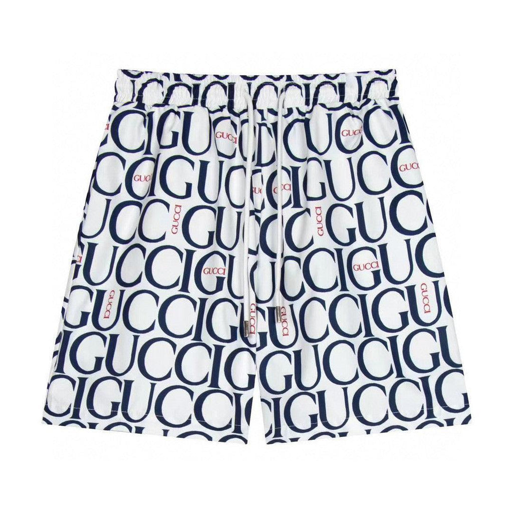 Maxi Gucci Print Fabric Short 'Blue' Banlieue91