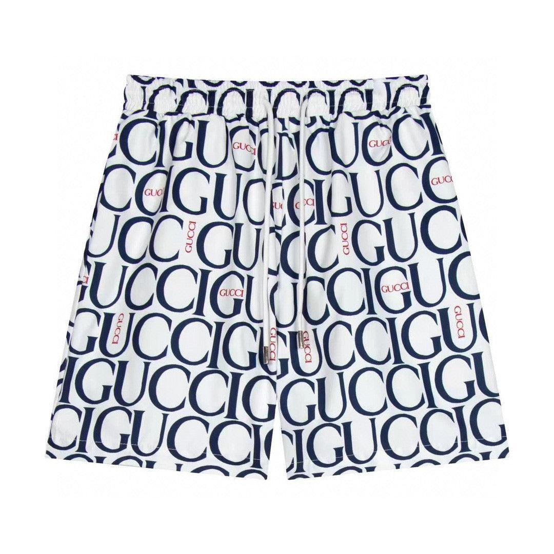 Maxi Gucci Print Fabric Short 'Blue' Banlieue91