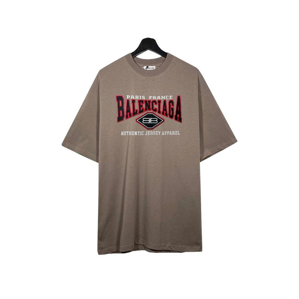 Balenciaga Brown T-Shirt Without Collar Banlieue91