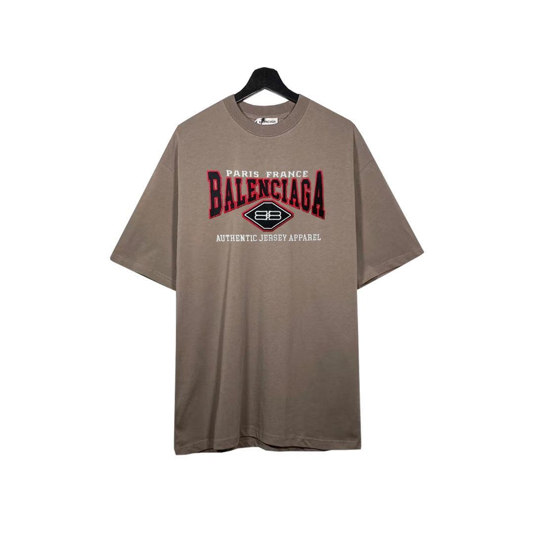 Balenciaga Brown T-Shirt Without Collar Banlieue91