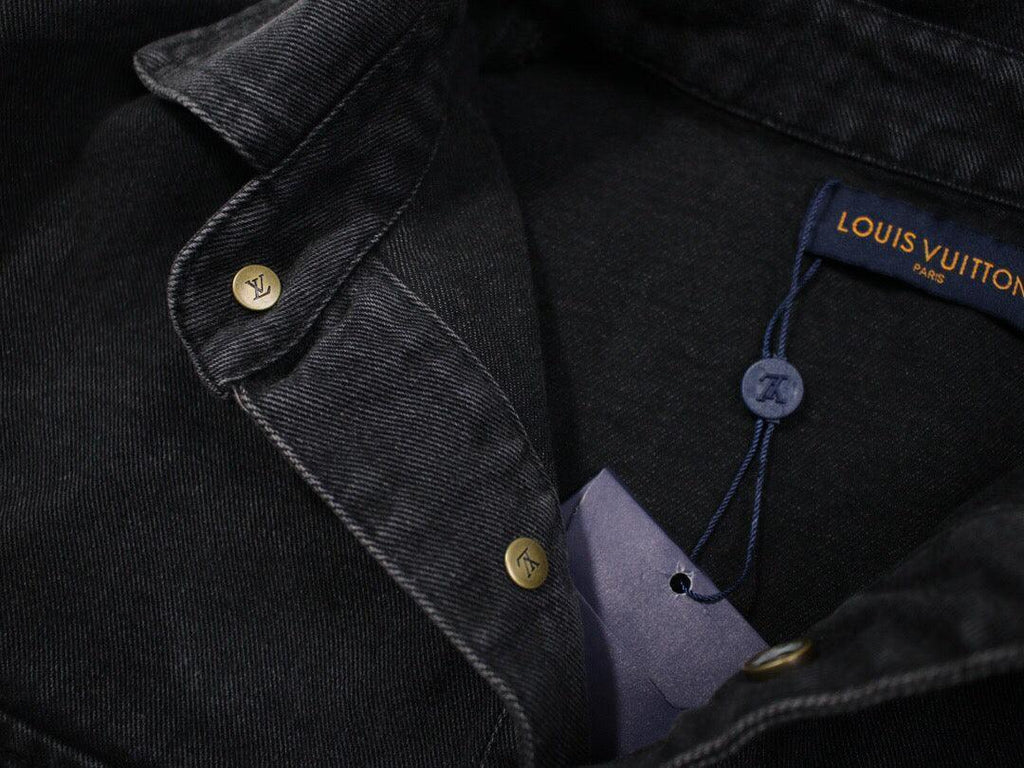 Louis Vuitton Denim Overshirt Black Banlieue91