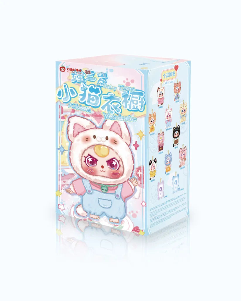 Baby Three Kitten Wardrobe Plush Series Blind Box Labubu Loot
