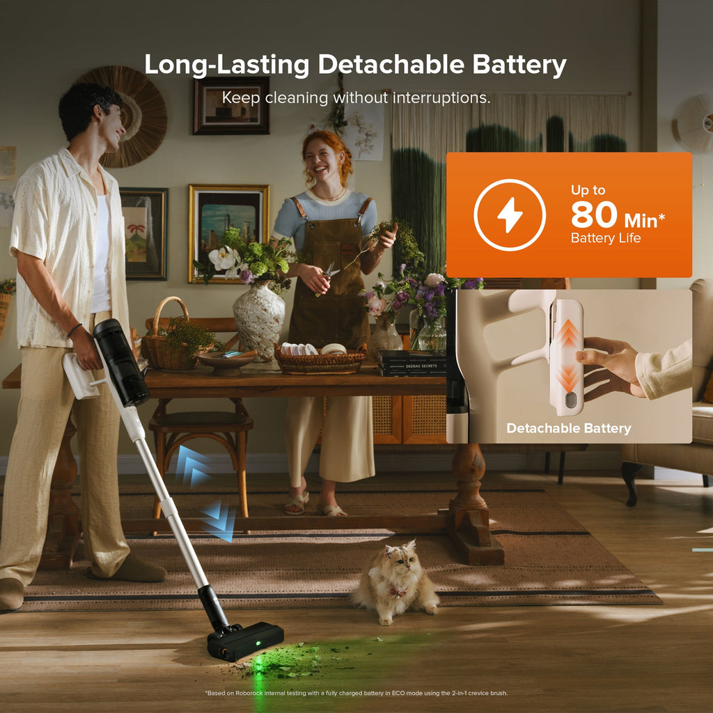Roborock H60 Hub Pro Cordless Stick Vacuum Cleaner Roborock US Official Store