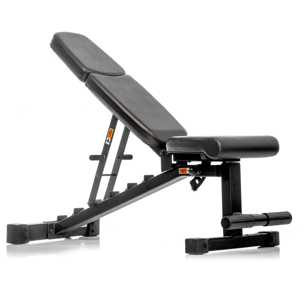 5-50 lb Hex Dumbbell Set with Rack and Weight Bench XMARK