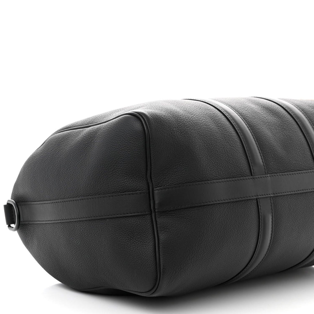 Louis Vuitton  Calfskin Damier Distorted Keepall Bandouliere 40 Black Banlieue91
