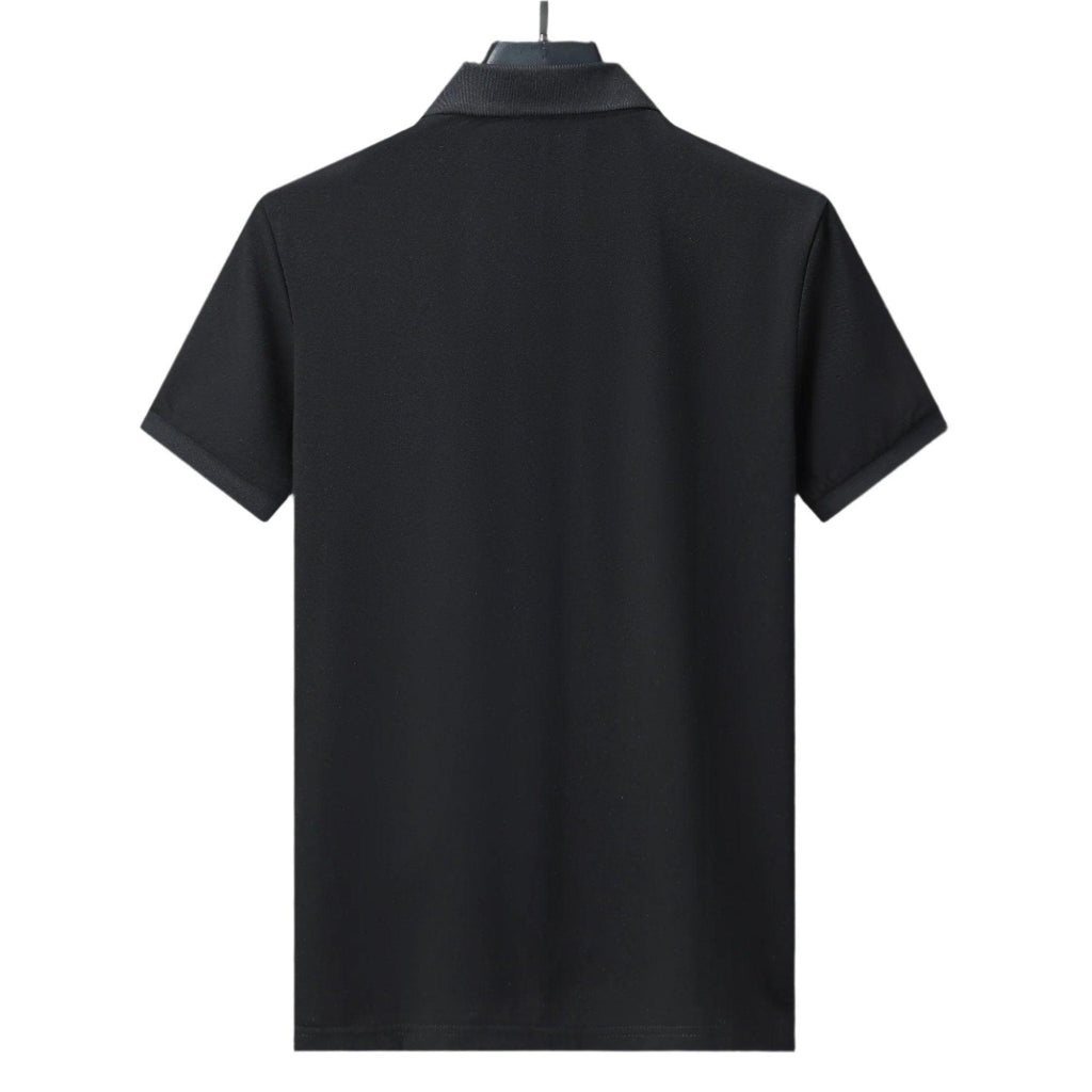 Burberry Black T-Shirt With Collar Banlieue91