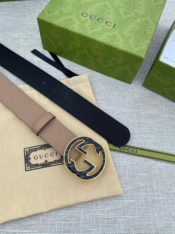 GUCCI Embellished coated-canvas and leather belt 'Beige' Banlieue91