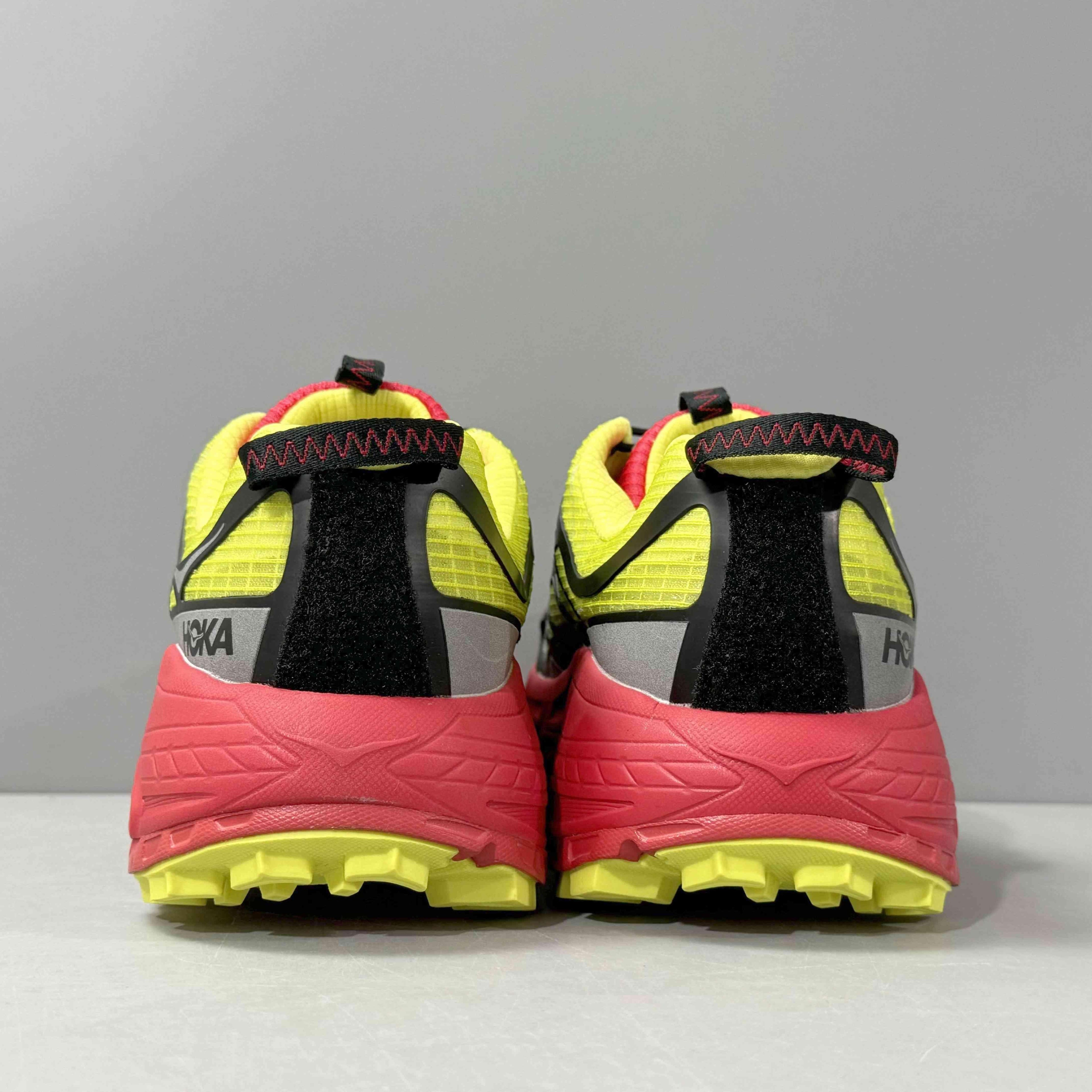 Nicole McLaughlin × Hoka Mafate Three 2 "Red/Neon Green Banlieue91