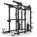 Commercial Power Rack Cable Machine, 440 lbs Total Stack Weight