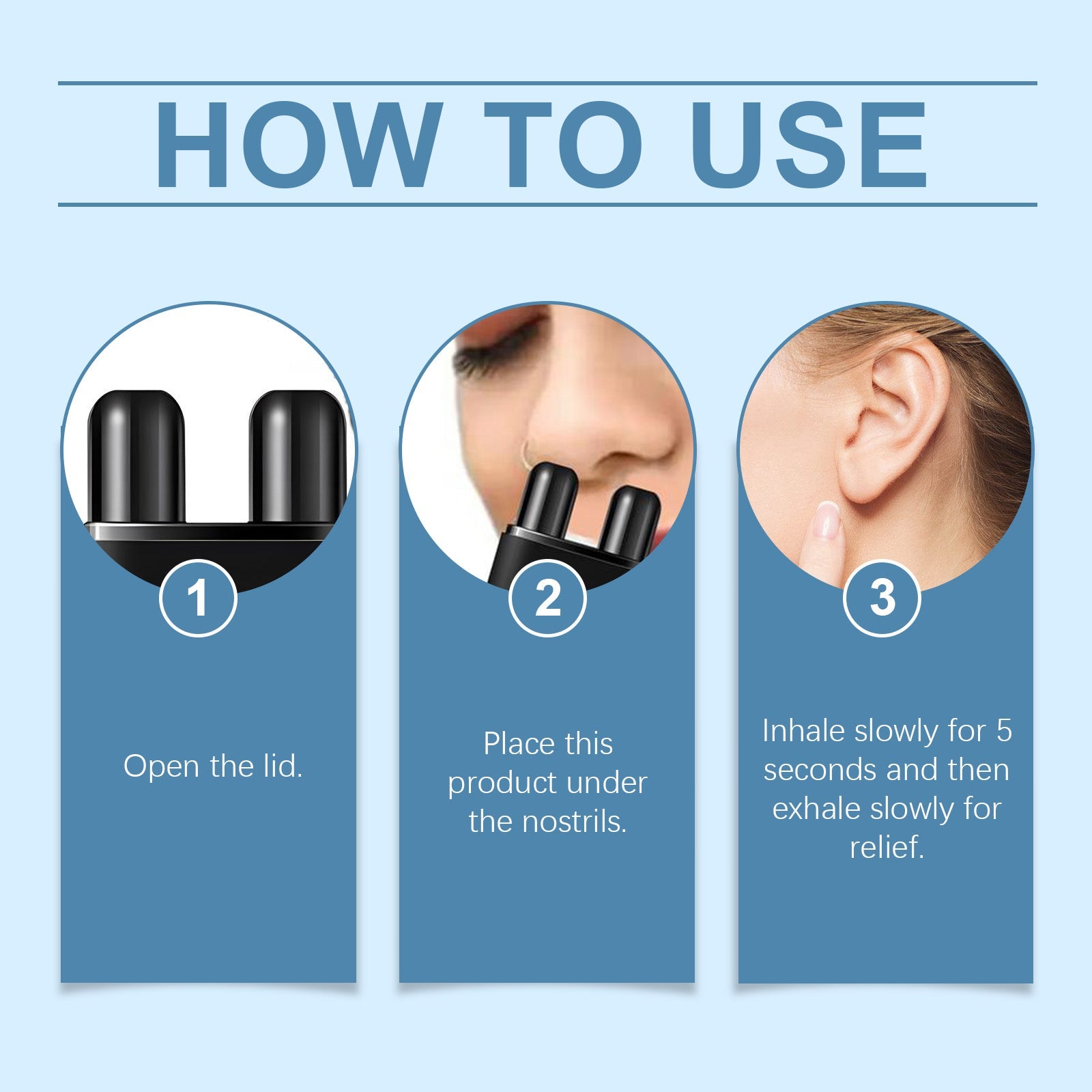 Ear Care Inhaler, Mint Nasal Tube And Gentle Ear Body Care Device
