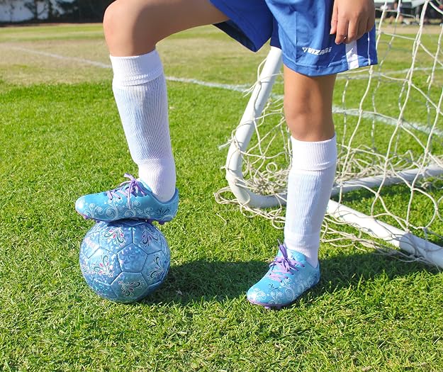 Vizari Frost Youth Firm Ground Soccer Shoes - Blue/Purple Vizari Sports