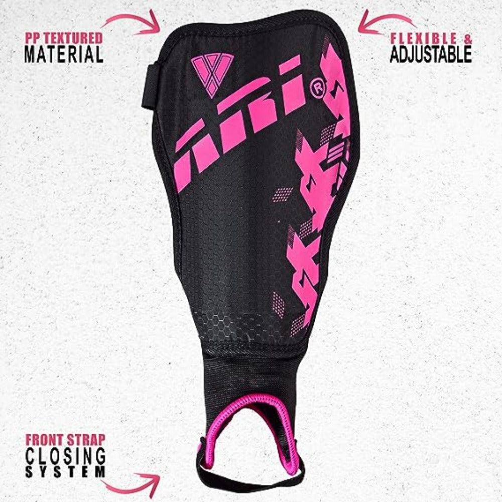 Vizari Napoli Soccer Shin Guards – Black/Pink Vizari Sports