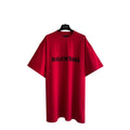 Balenciaga Red T-Shirt Without Collar Banlieue91